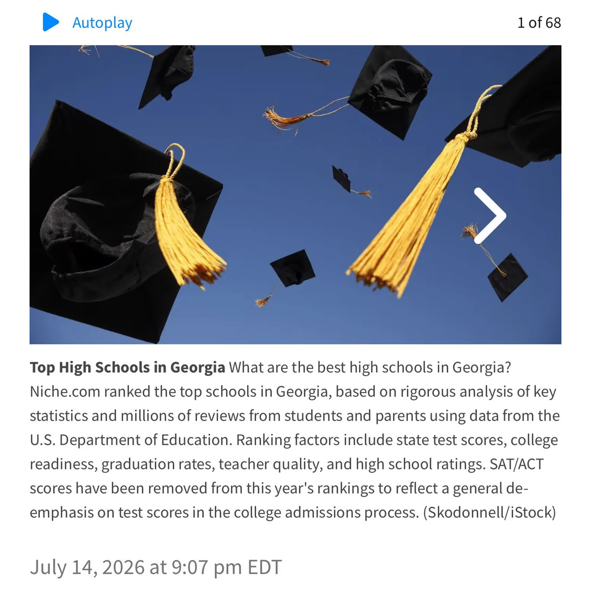 Three House District 50 high schools rank among Georgia’s top 15