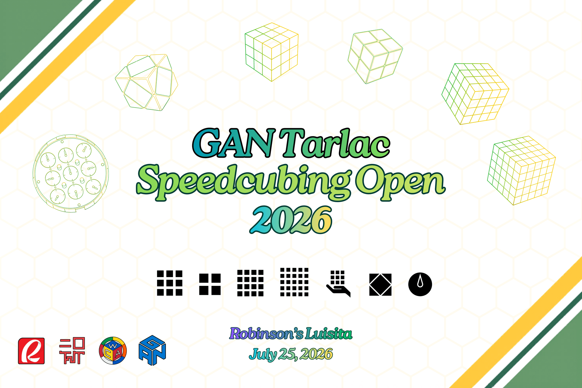 GAN Tarlac Speedcubing Open 2026 lands at Robinsons Luisita Activity Center