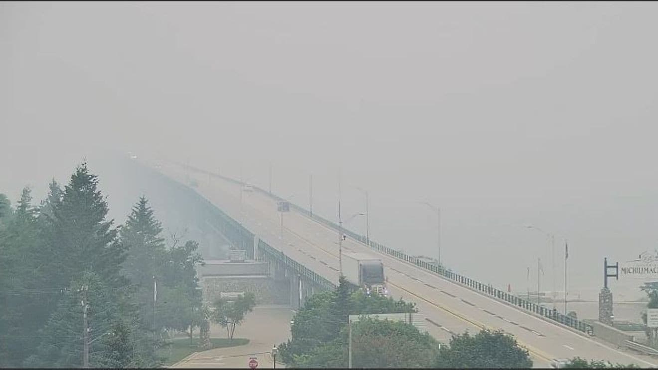 Traverse City air quality hits hazardous level from Canadian wildfire smoke
