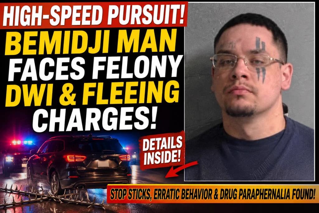 Bemidji man charged after fleeing deputies in Beltrami County pursuit