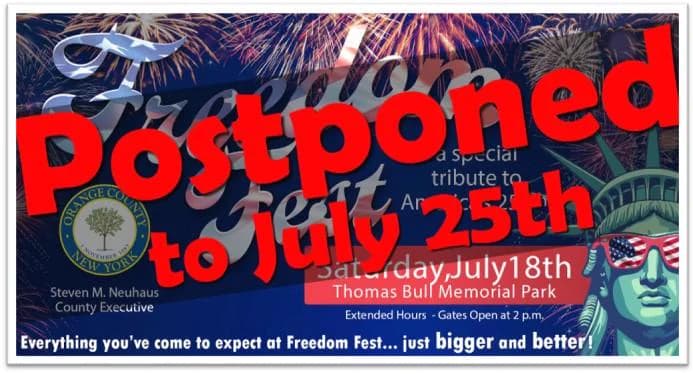 Orange County Freedom Fest postponed to July 25 because of weather