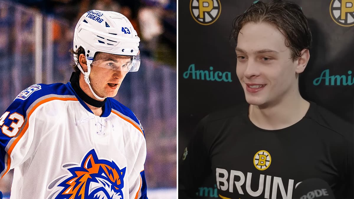 Cole Eiserman, James Hagens turn pro with AHL debuts