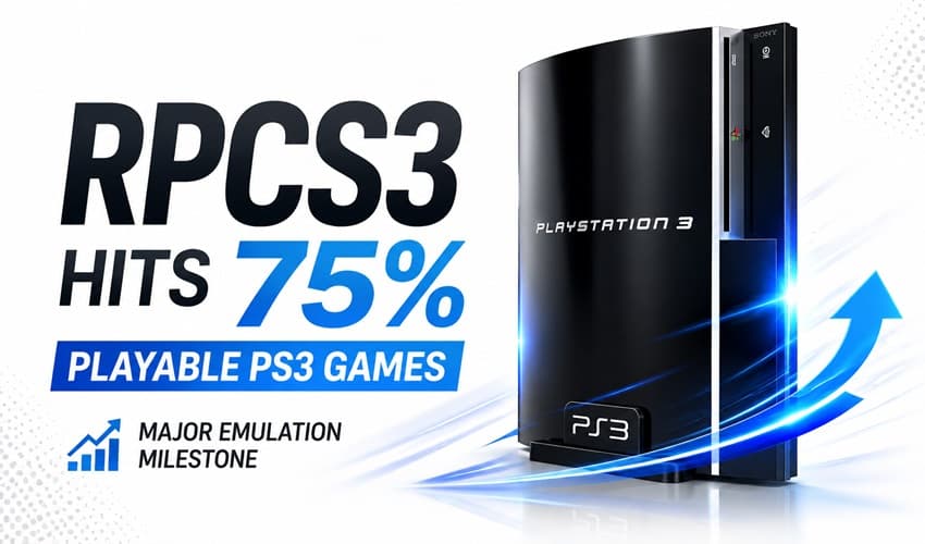 RPCS3 reaches 75% playable milestone for PS3 games