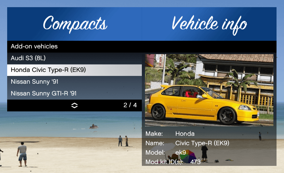 Add-On Vehicle Spawner 1.6.2 simplifies GTA V mod testing