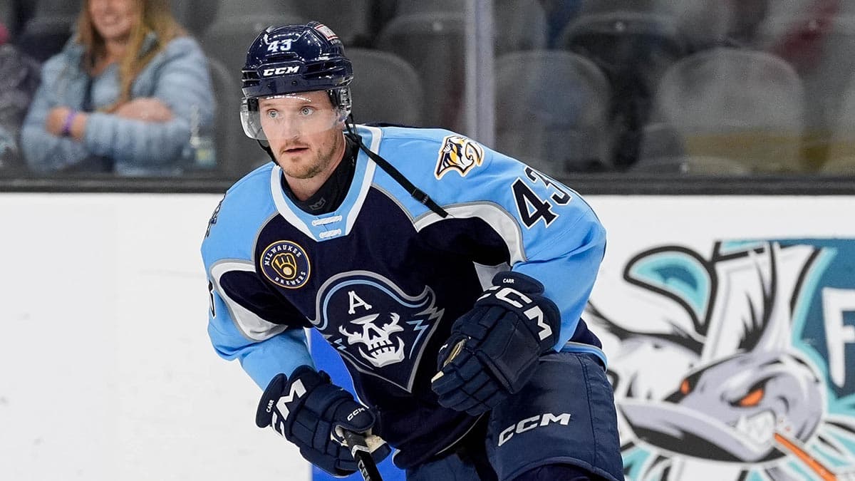 Veteran NHL players return to the AHL, led by Daniel Carr to Milwaukee