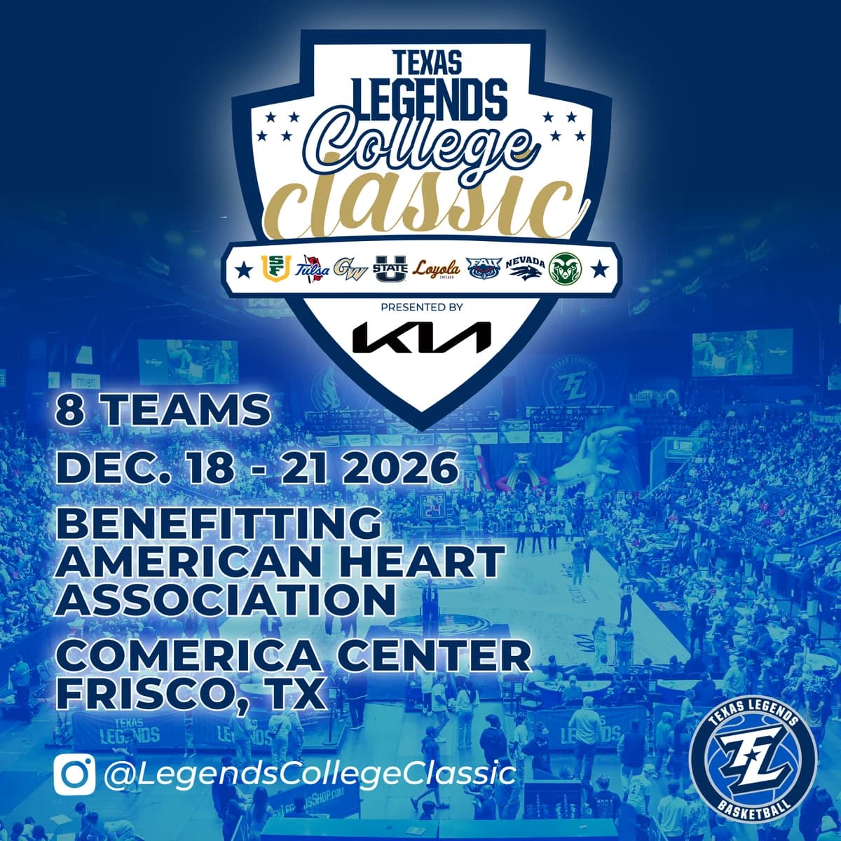 Texas Legends to host inaugural college classic in Frisco in 2026