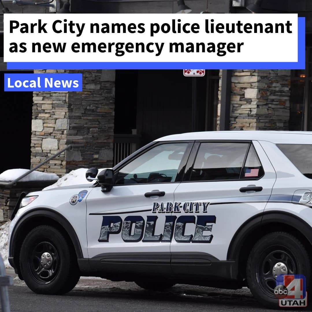 Park City appoints police lieutenant as new emergency manager