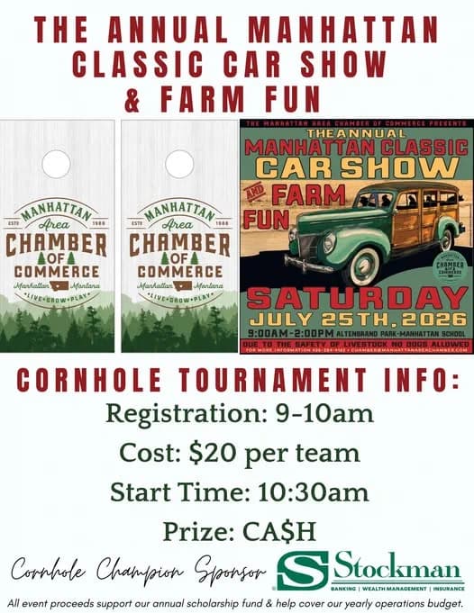 Gallatin County adds 2026 cornhole tournament to Manhattan Classic Car Show