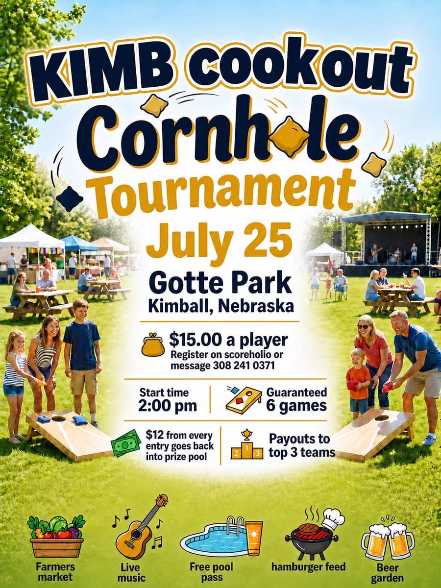 KIMB cookout hosts cornhole tournament July 25 at Gotte Park