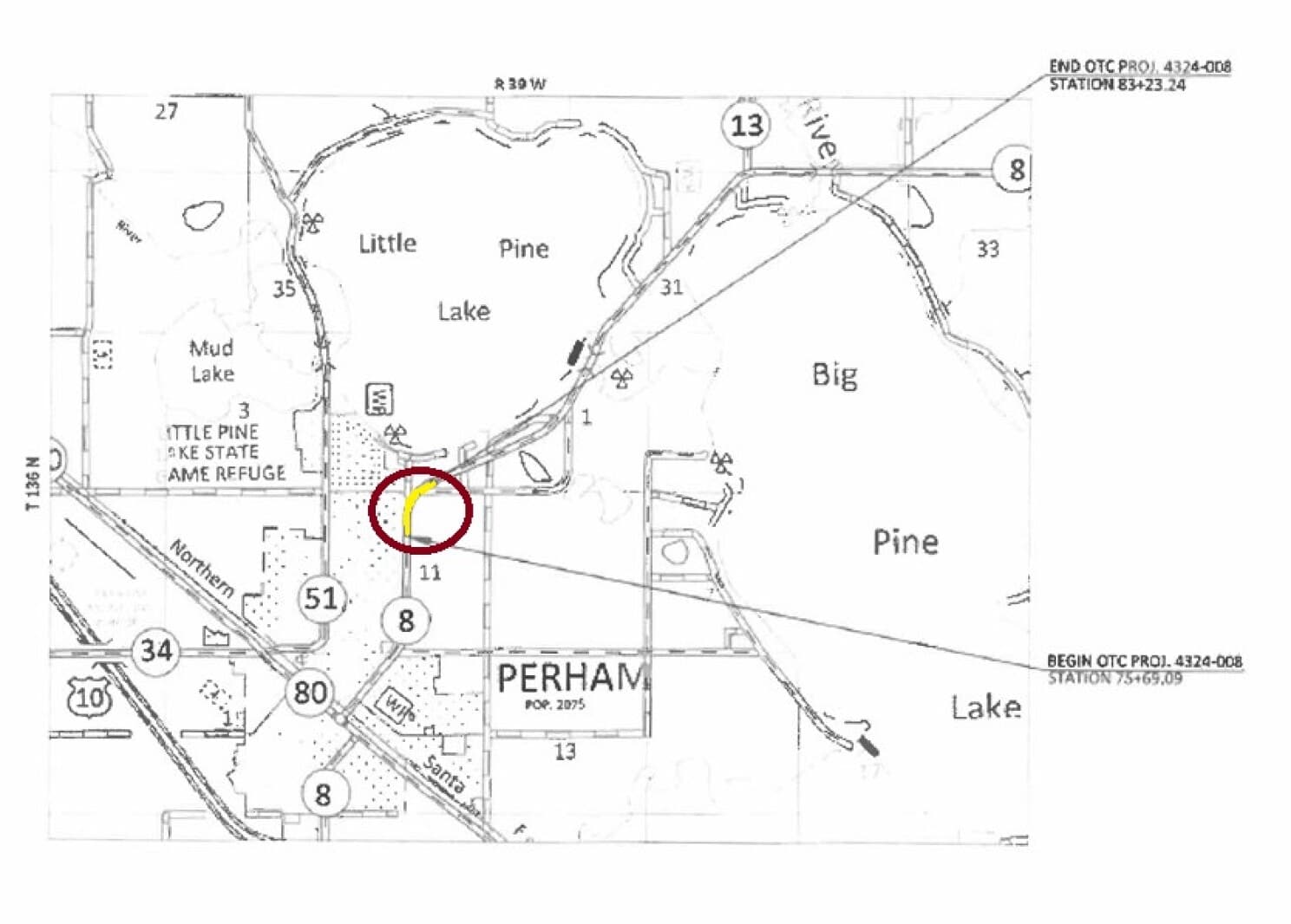 Otter Tail County approves Highway 8 roadwork in north Perham