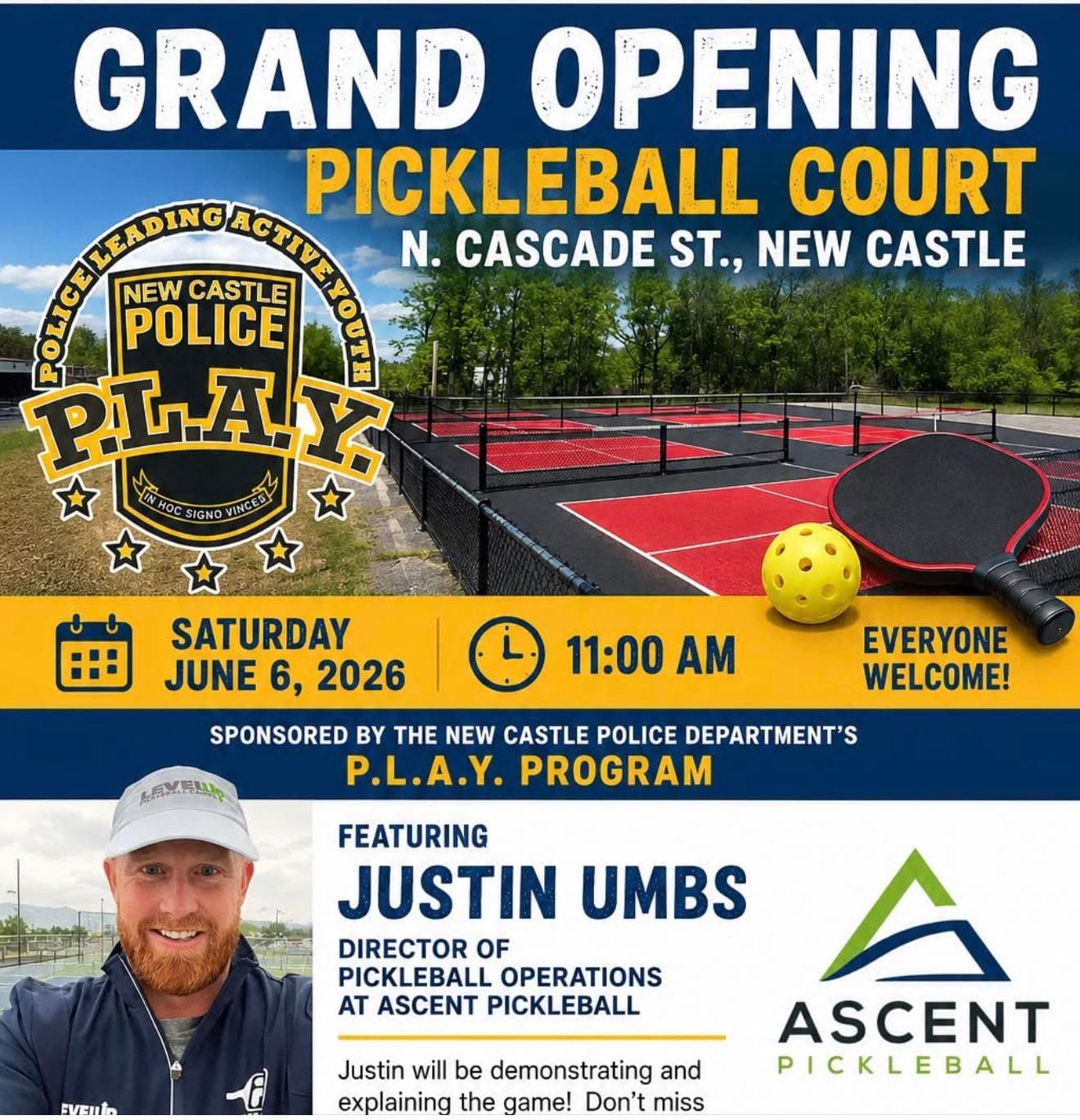 Lawrence County opens outdoor pickleball courts at Cascade Street
