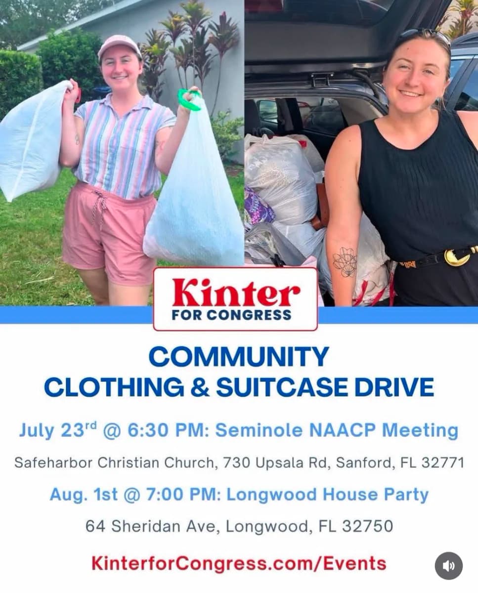 Sanford drive collects luggage, socks and clothes for foster children