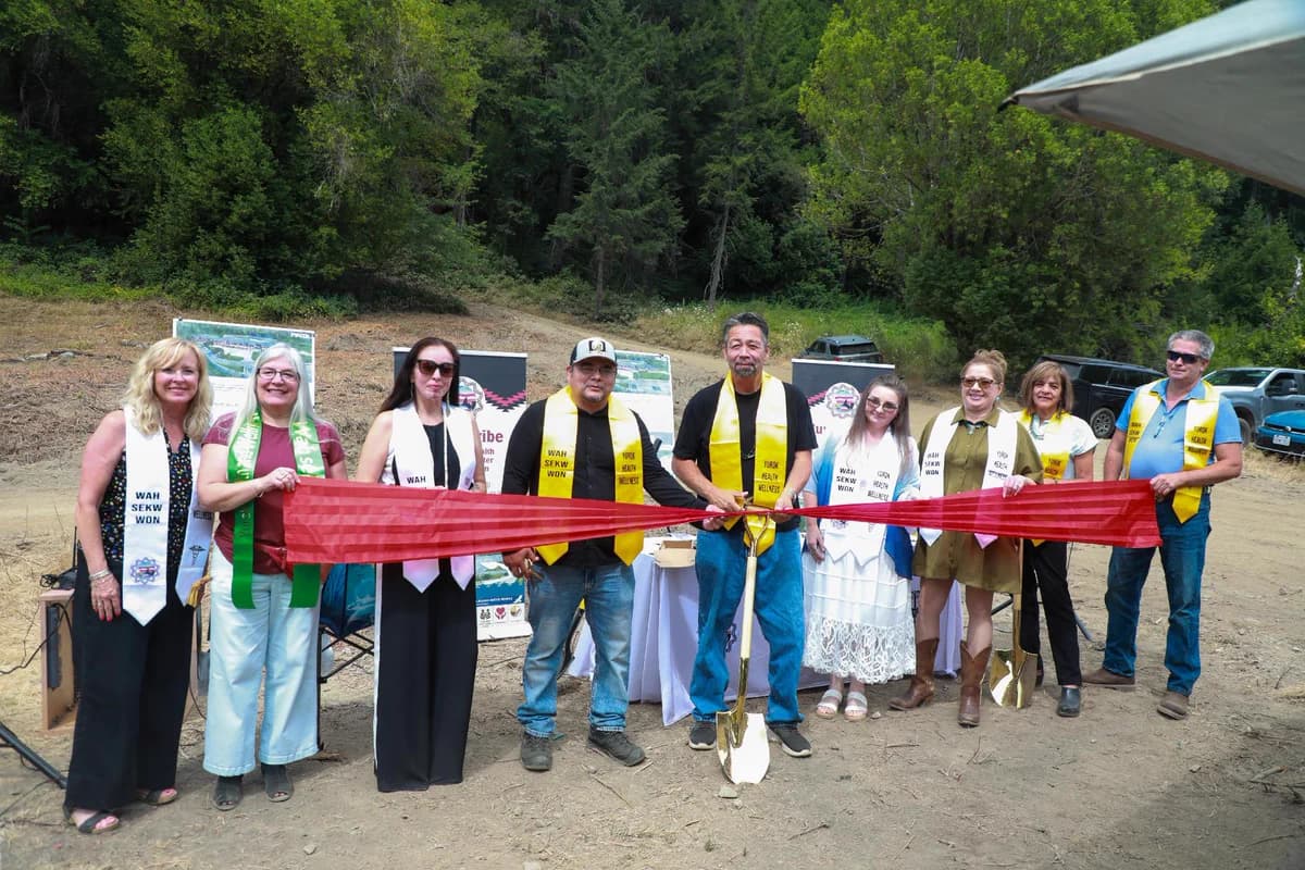 Yurok Tribe breaks ground on new Weitchpec treatment center