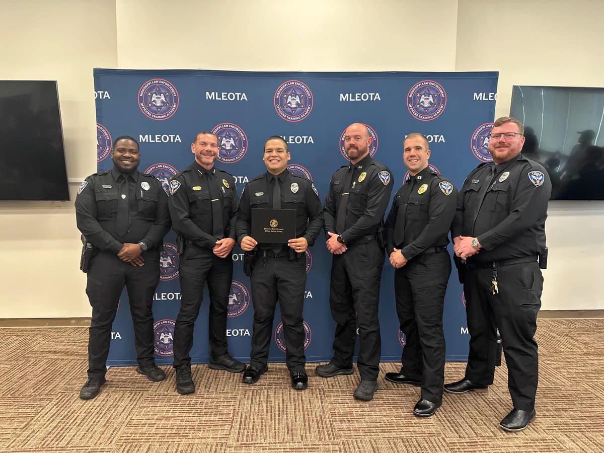 Oxford officer Bryan Heredia graduates academy, earns top award