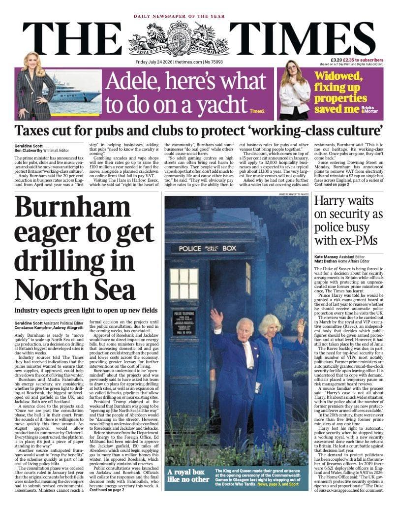 Burnham weighs North Sea drilling as first-week policy blitz begins