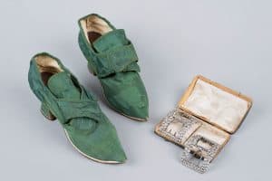 Historic wedding shoes reveal brides once matched footwear to dresses