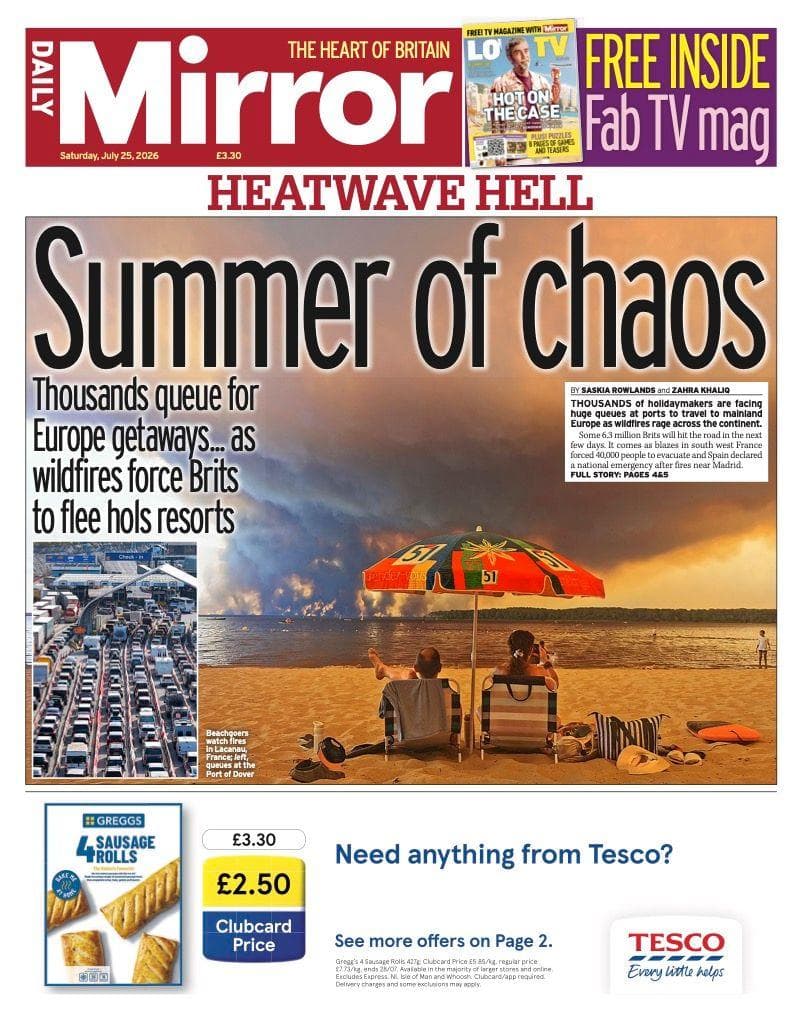Europe battles deadly wildfires as heatwave drives record temperatures
