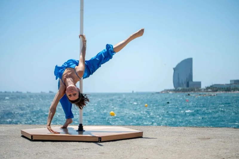 Barcelona Yoga & Pole Camp blends pole training and daily yoga