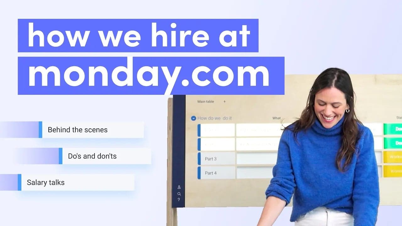 monday.com explains transparent hiring process for job seekers