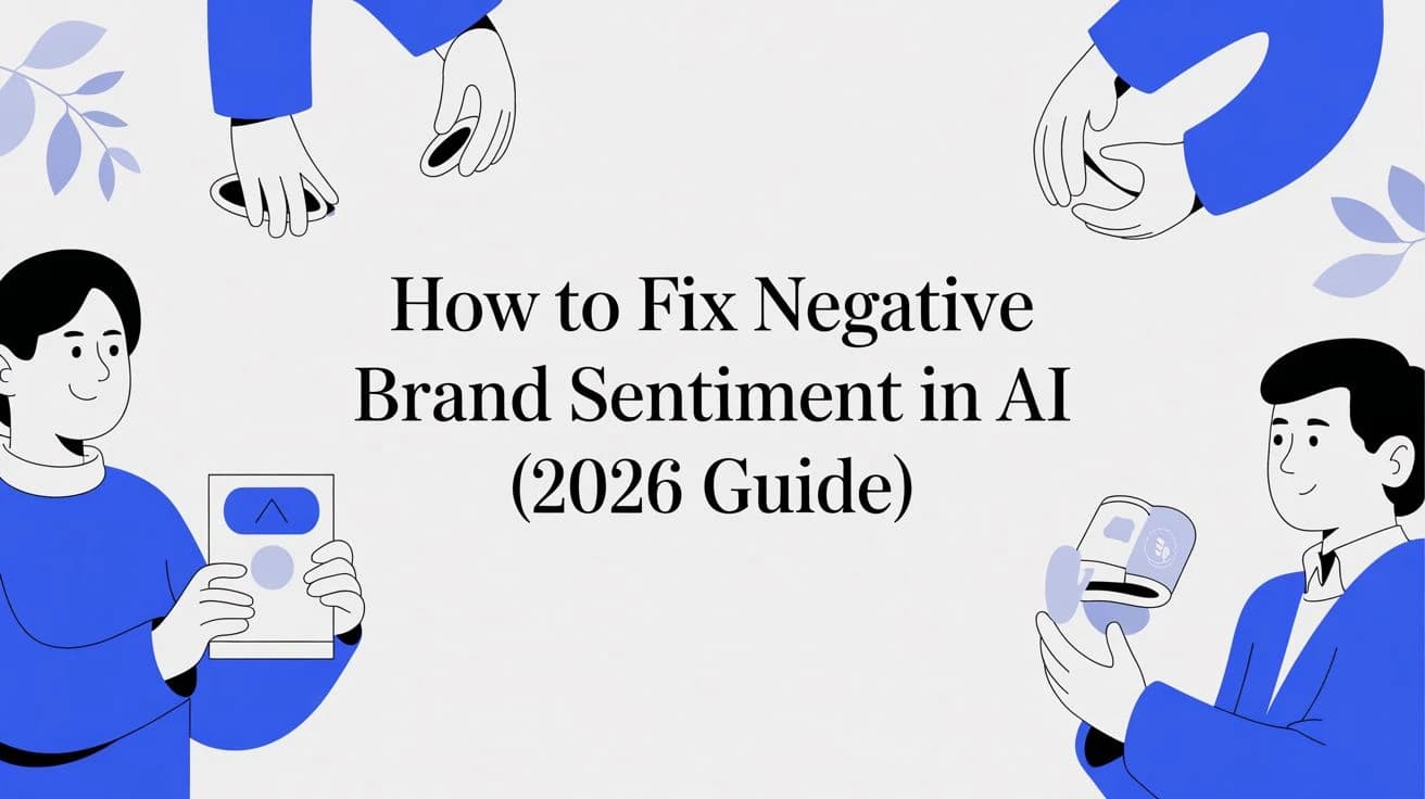 How to fix negative brand sentiment in AI search results, 2026