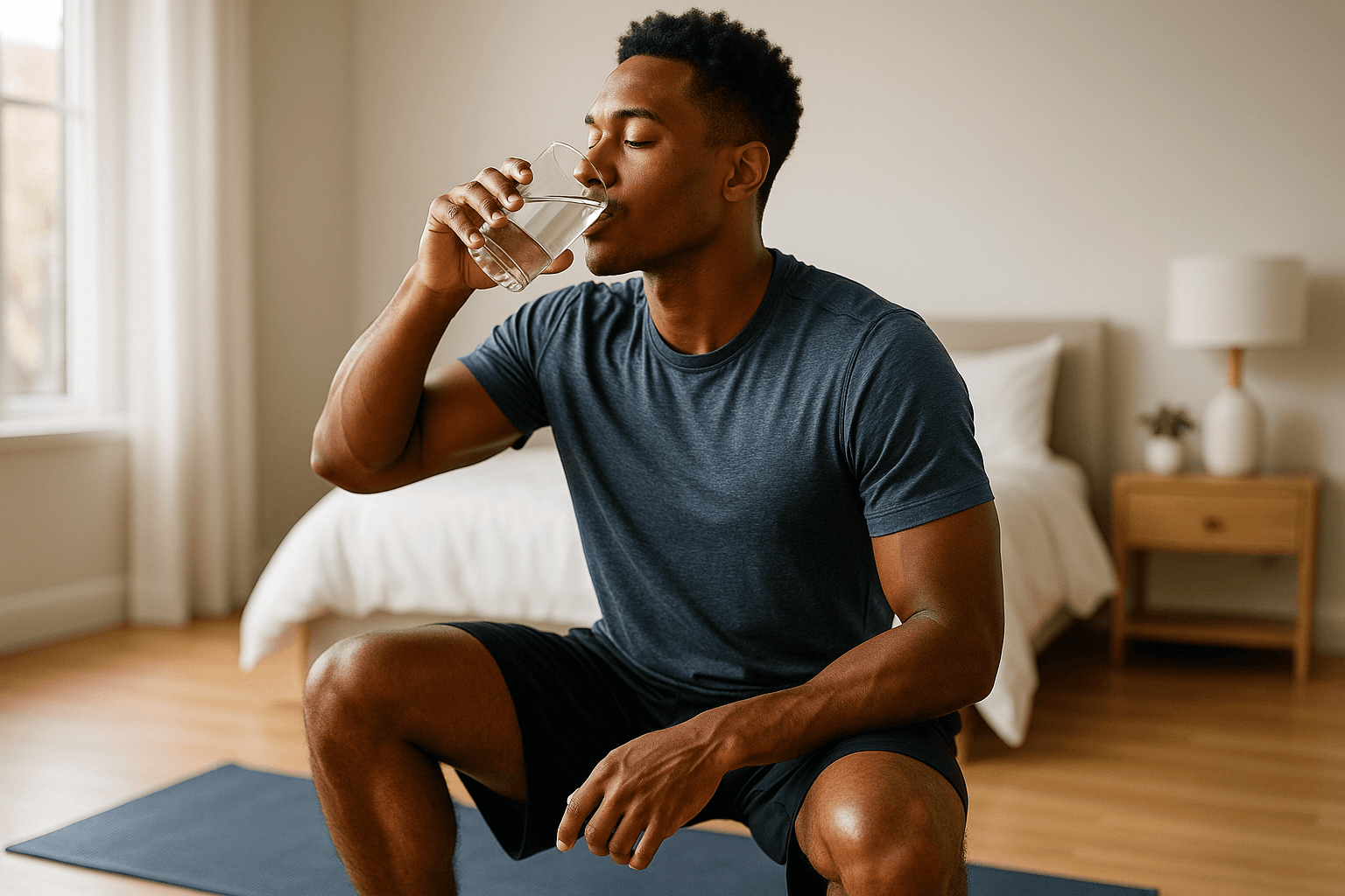 Hydrate First Thing with a Full Glass of Water