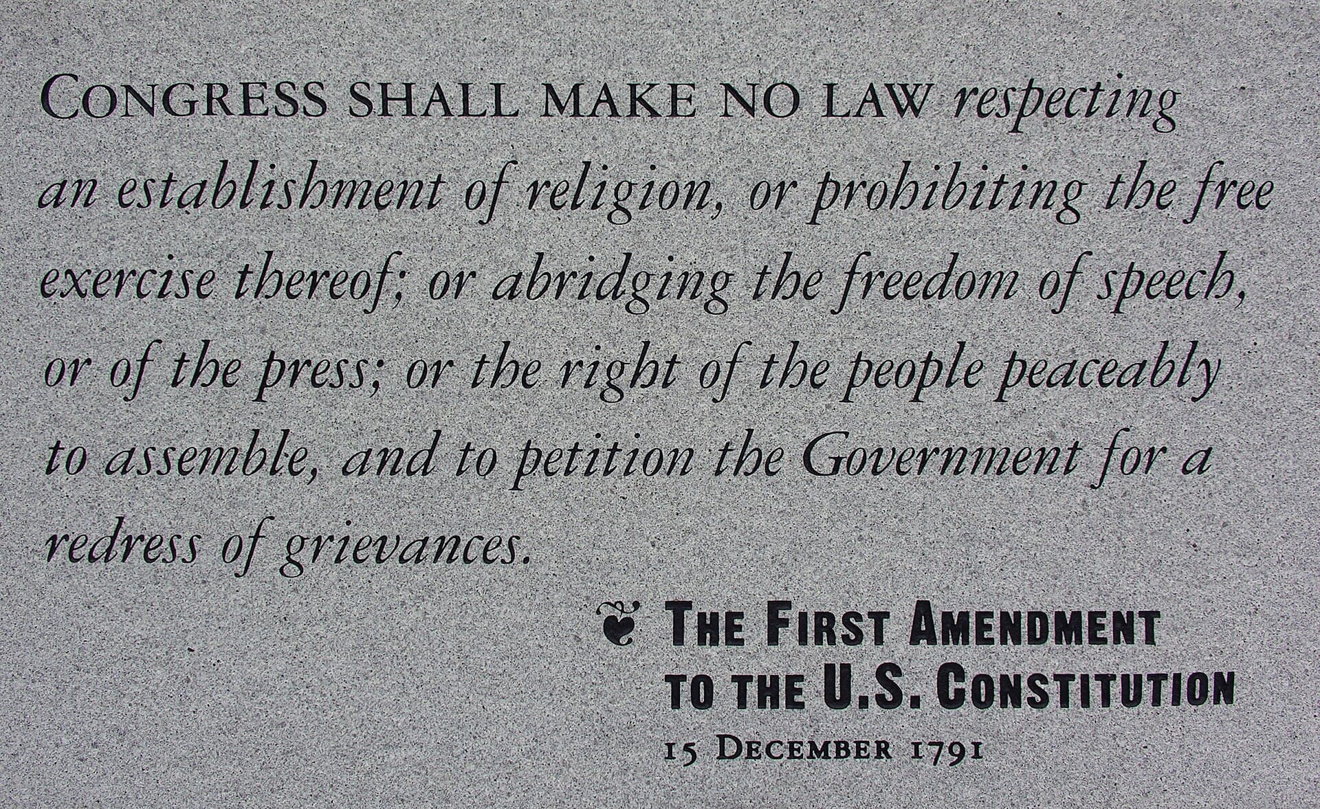 First Amendment — Wikimedia Commons