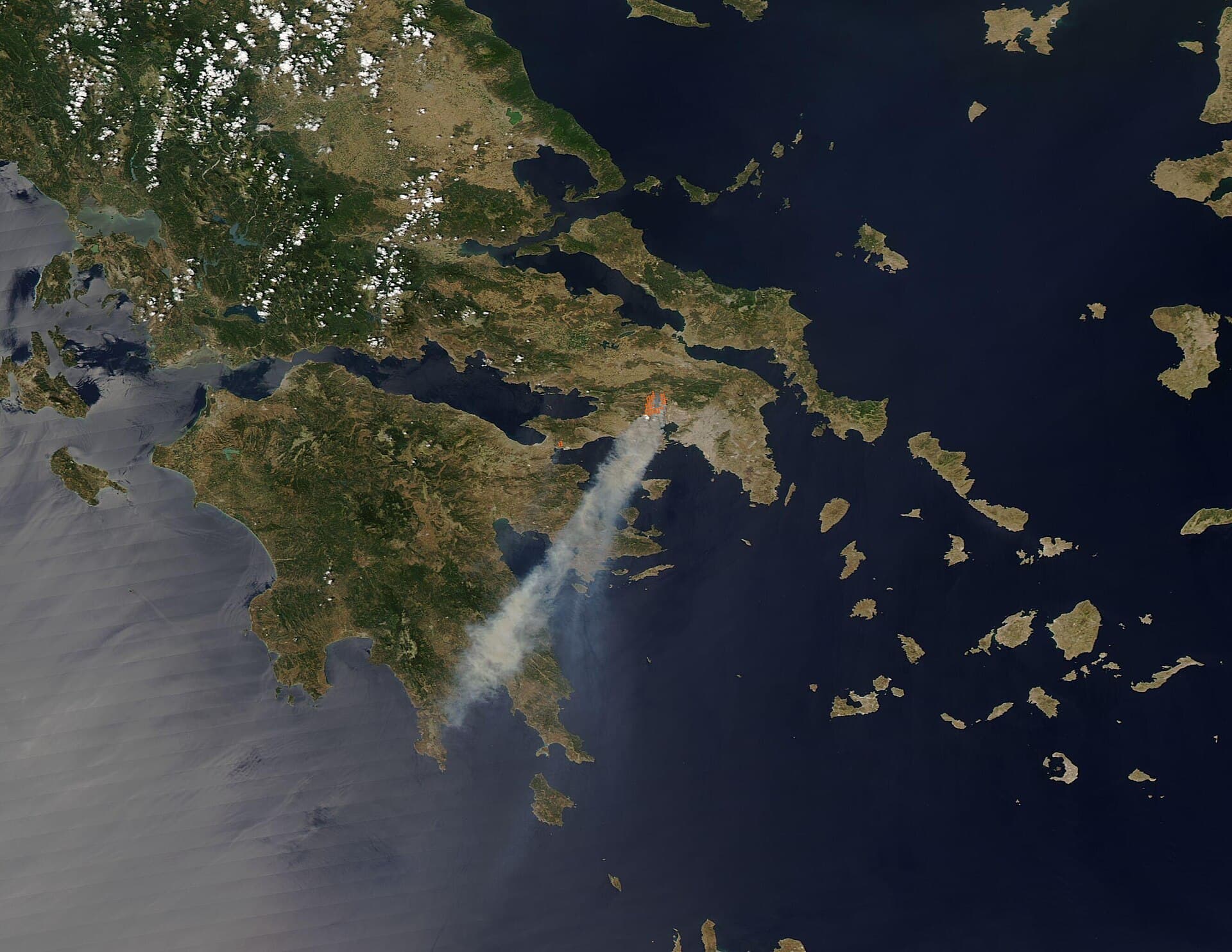 Greece wildfires — Wikimedia Commons