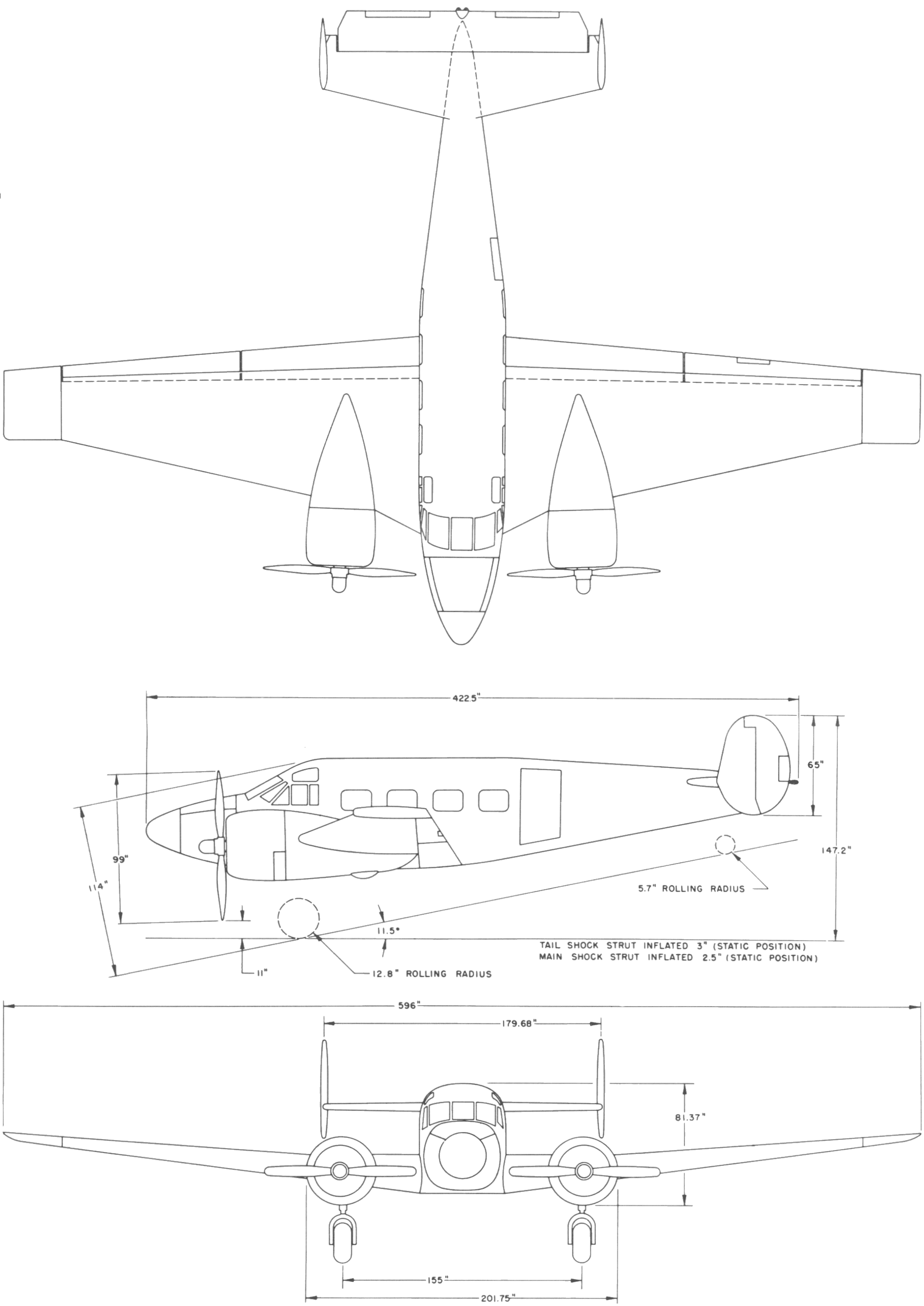 Beechcraft E18S — Wikimedia Commons