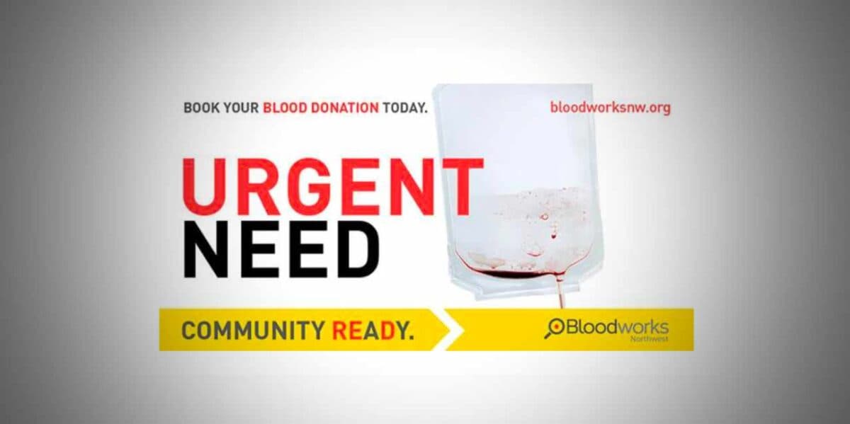 Bloodworks Northwest urges donations as blood supply dips before summer
