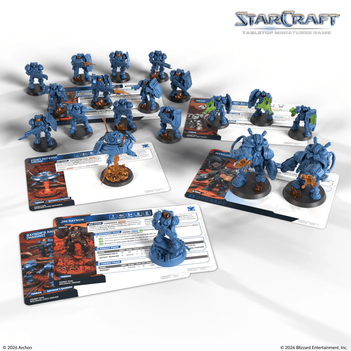 Starcraft tabletop starter impresses painters with colored plastic armies