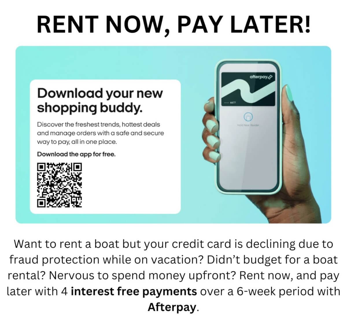 Seas The Day Charters USVI Partners With Afterpay for Flexible Catamaran Booking Payments