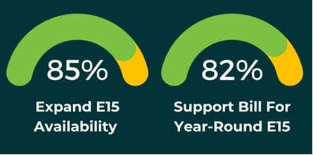 Americans back year-round E15 access, record support for RFS