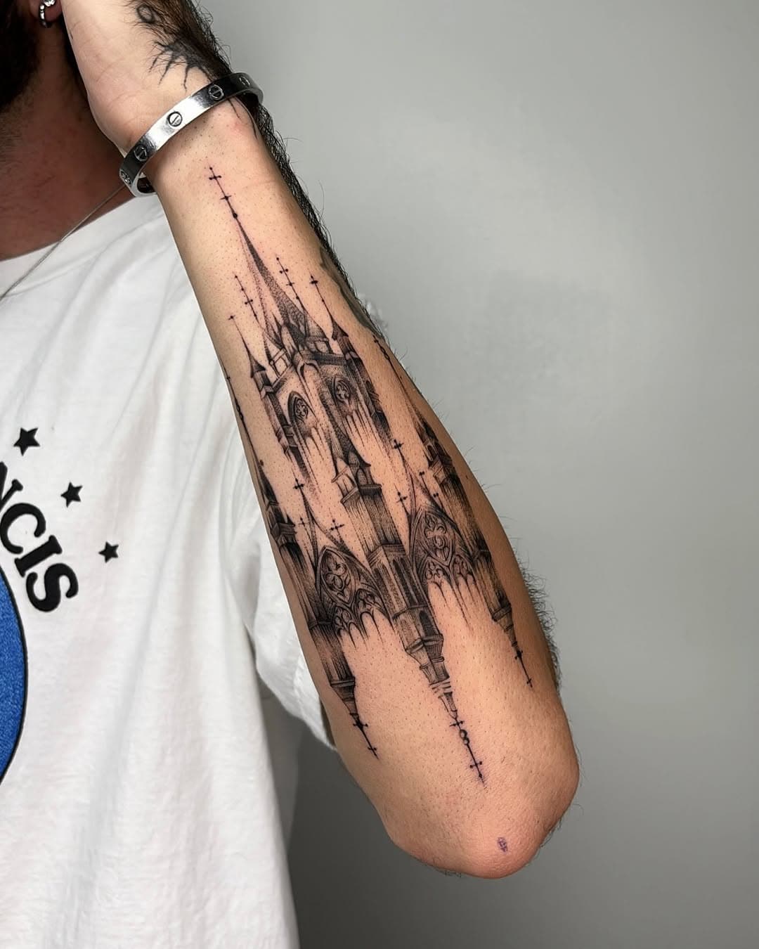 Cathedral Tattoos Emerge as Geometric Gothic Statement for 2026