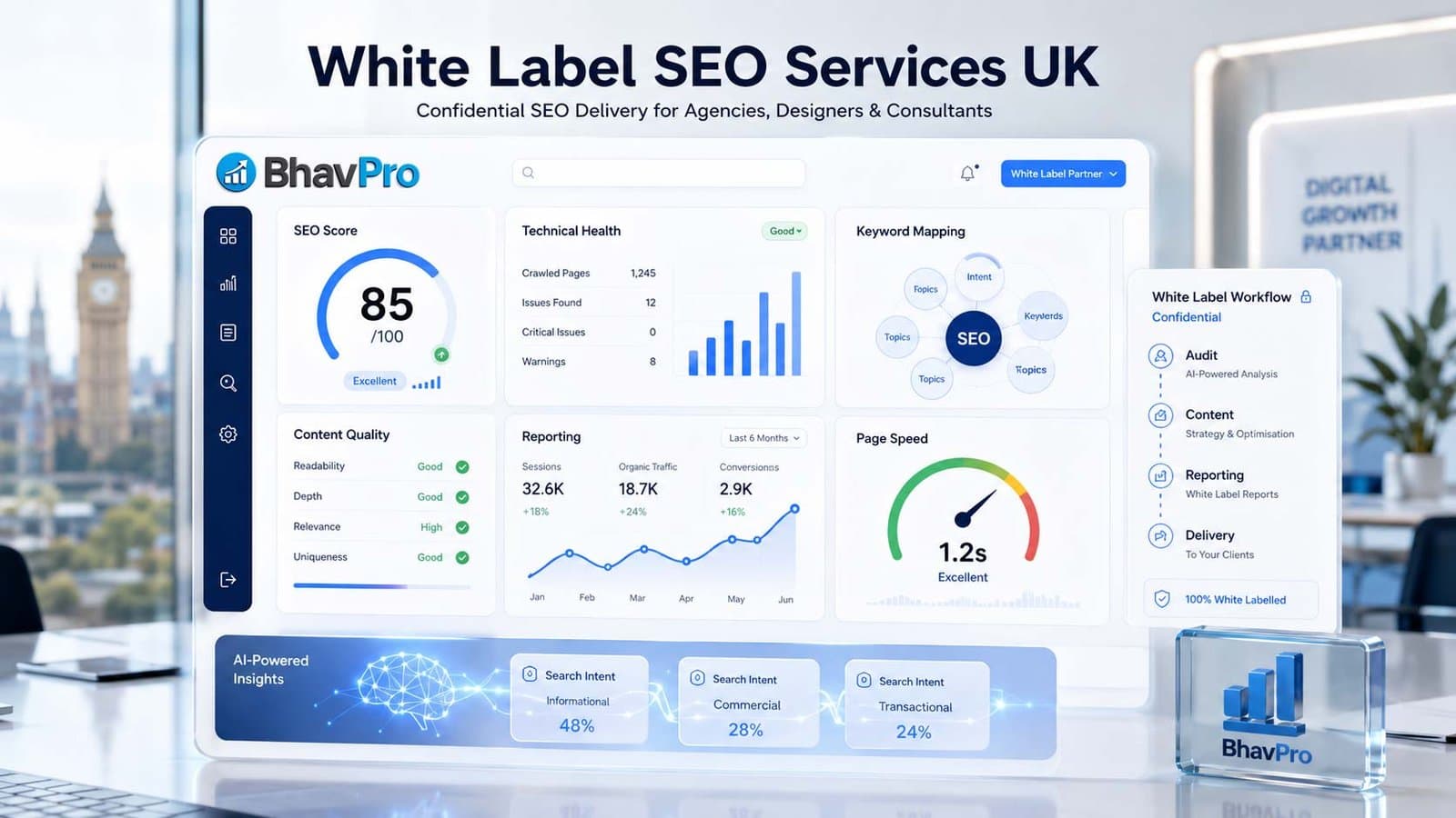 Best white label SEO providers in London for 2026