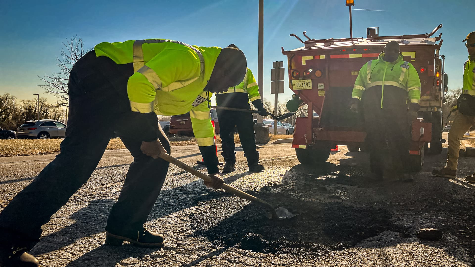 Early thaw exposes hundreds of potholes as Baltimore crews scramble