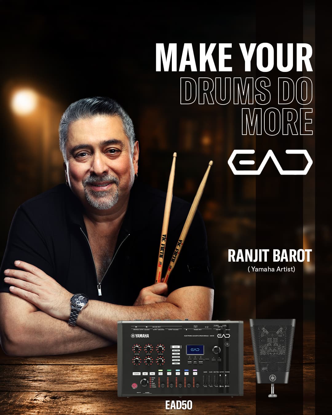 Yamaha launches EAD50 hybrid drum module, names Ranjit Barot artist