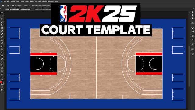 NBA 2K26 Court Template Helps Modders Build Realistic Floors Faster