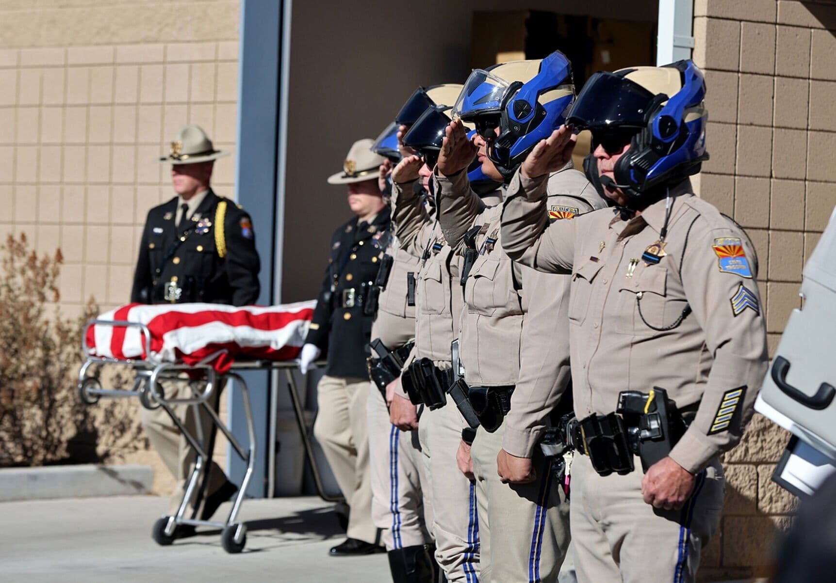 Community, First Responders Hold Honor Cordon for Fallen Trooper-Paramedic Hunter Bennett