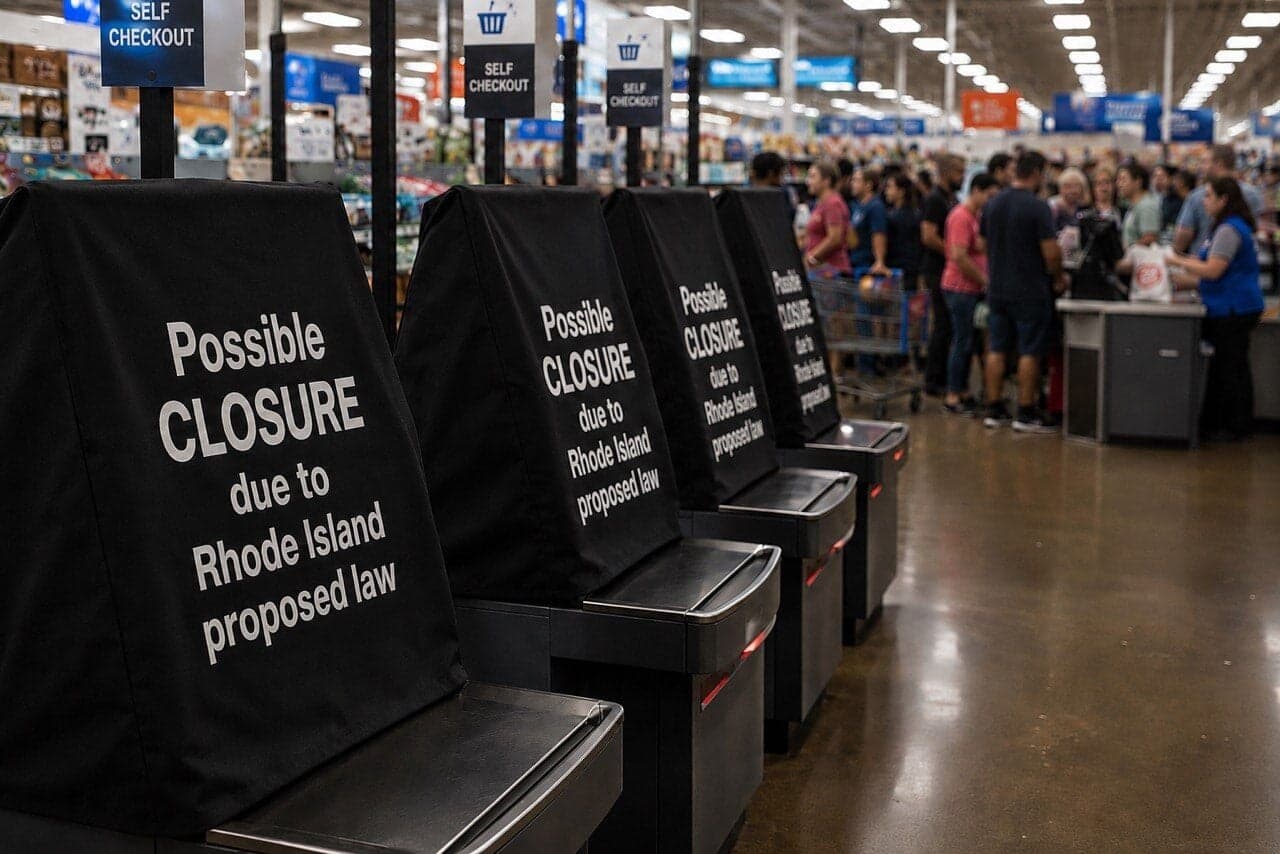 Rhode Island passes first self-checkout staffing ratio for grocery stores