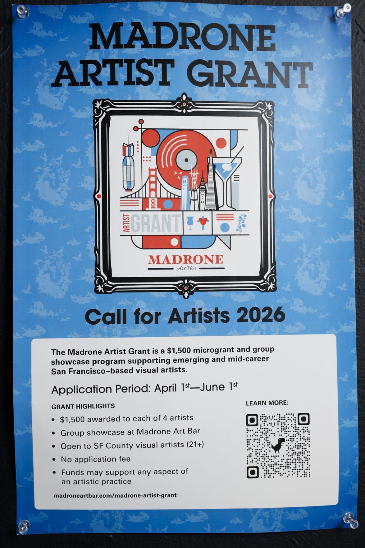 Madrone Art Bar Launches $1,500 Grants for Four San Francisco Visual Artists