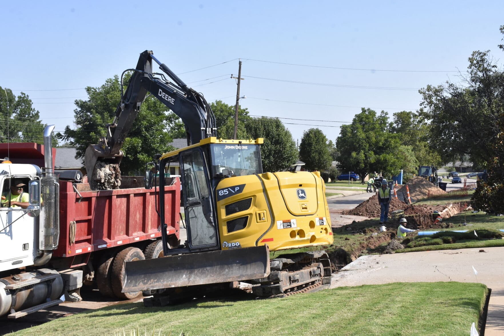 Daytime Lane Closures Underway for Water Line Work on Four Guilford Streets