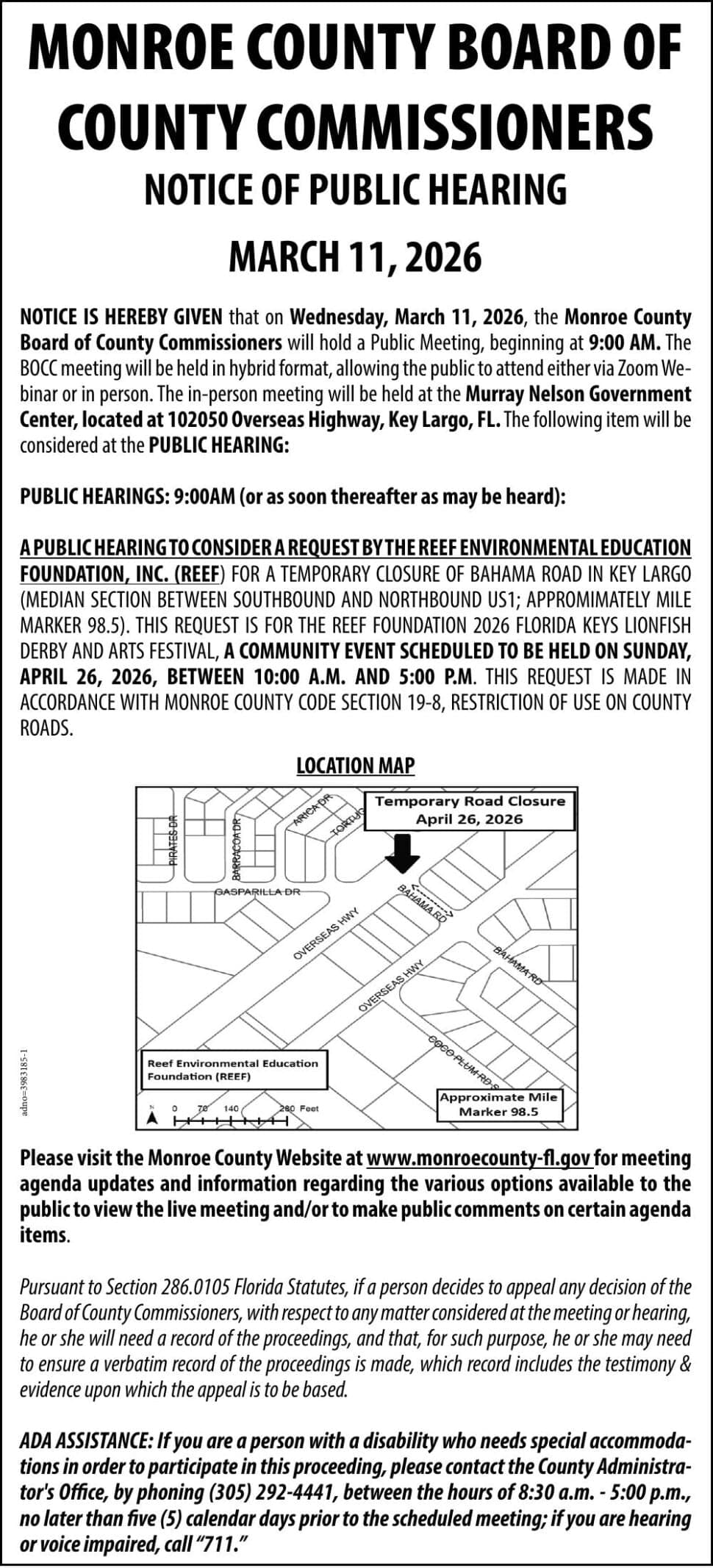 Decatur County Legal Notices Published in The News Leader, March 11