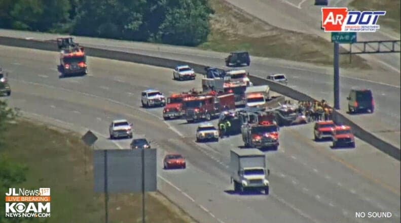 Highway 49 closed near Helena after commercial vehicle crash, injuries reported