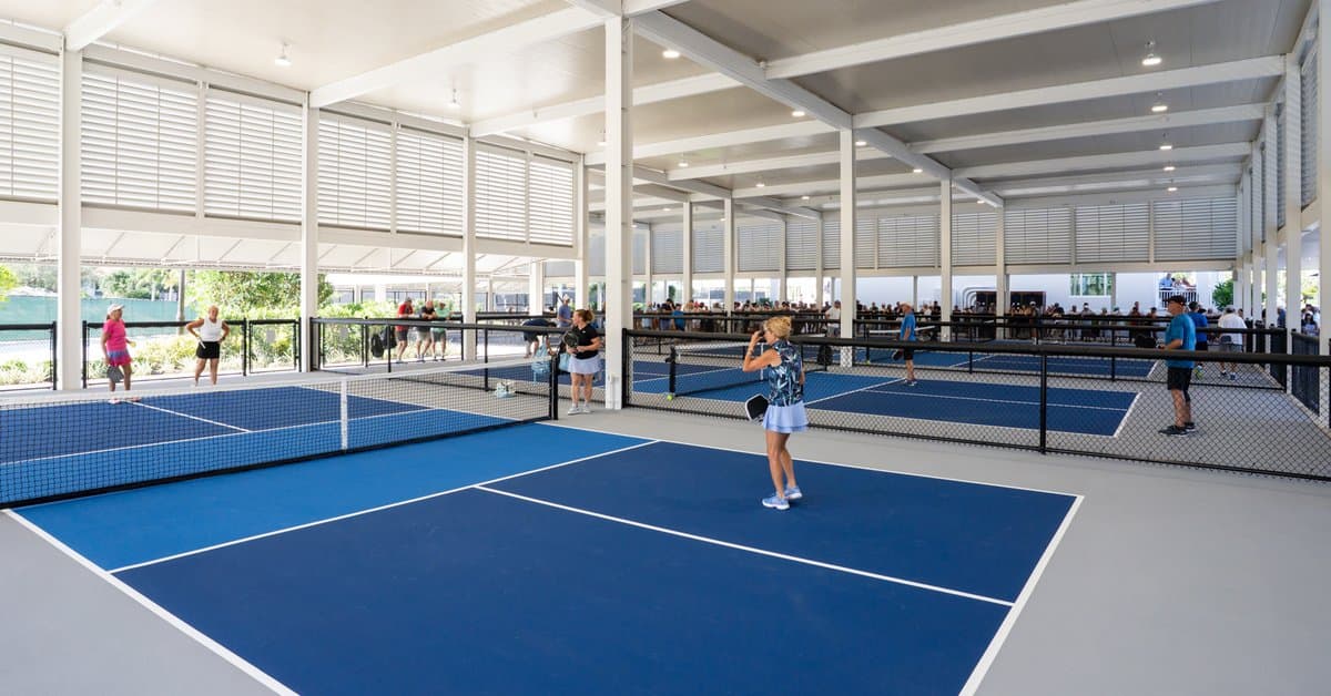 Boca West opens 25-court pickleball complex with 12 covered courts