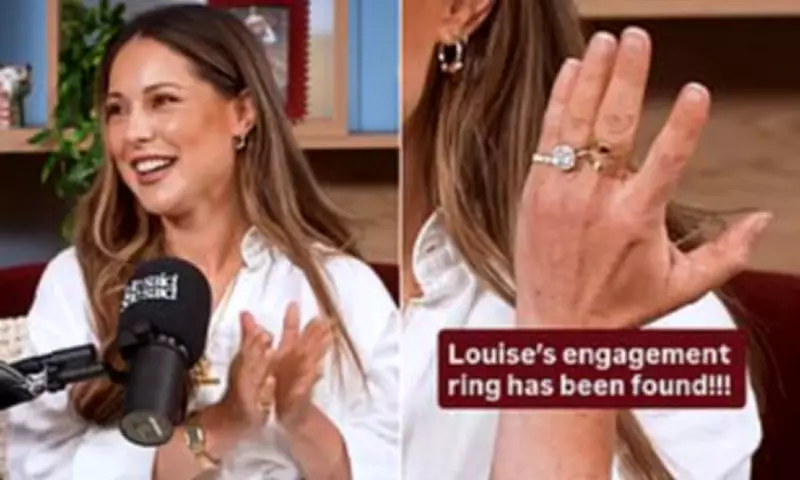 Louise Thompson Finds Lost Engagement Ring, Jokes About Finally Getting Married
