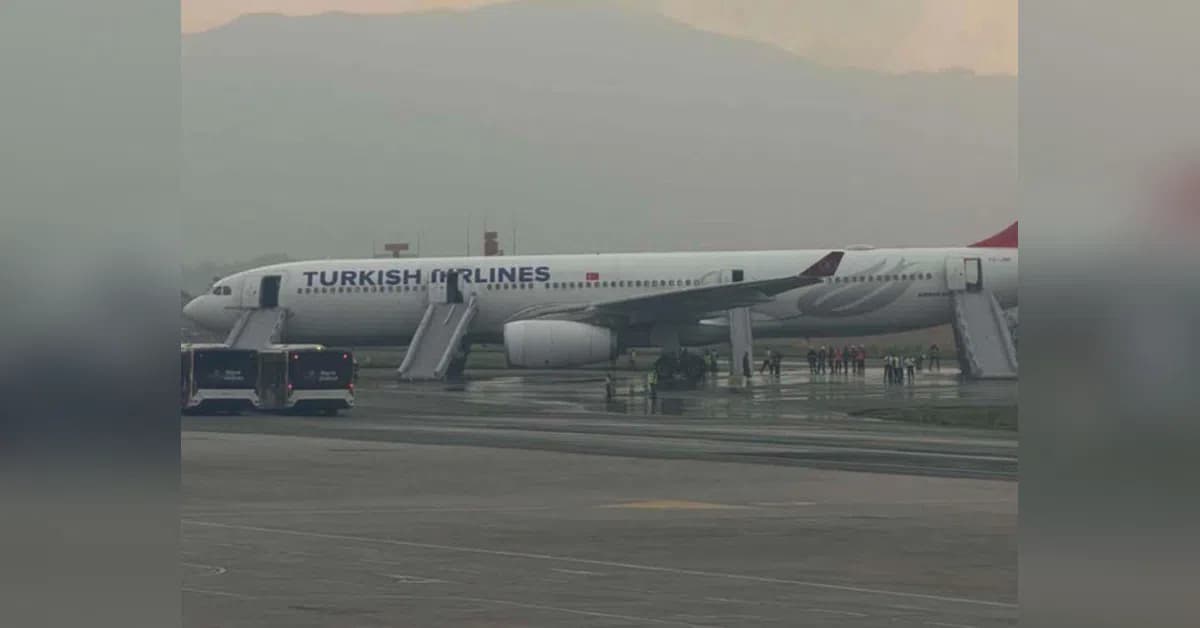 Turkish Airlines flight tyre fire shuts Kathmandu airport briefly, all safe