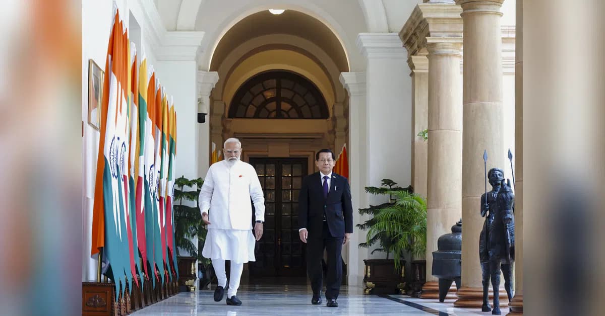 Modi, Myanmar president hold talks on trade, border security and defence