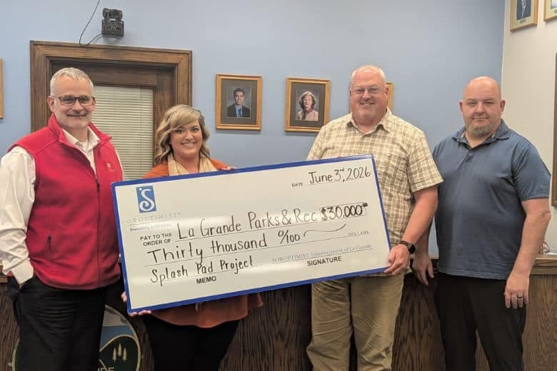 Soroptimist donates $30,000 to help rebuild Pioneer Park splash pad