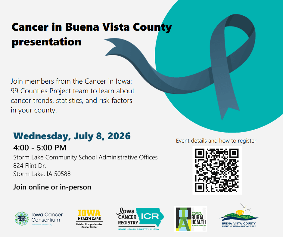 Buena Vista County has Iowa’s lowest new cancer rate, report says