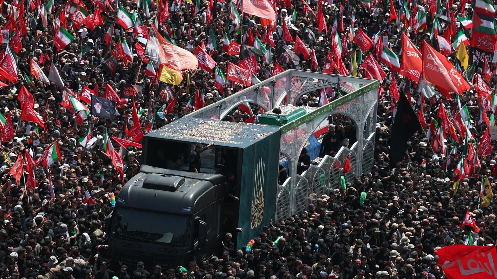 Iran stages choreographed funeral for Khamenei, symbols signal power and grief